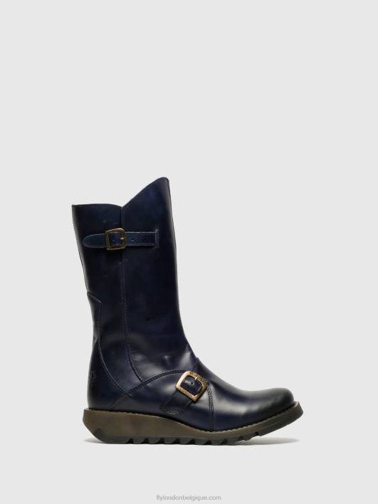 bottes à boucle mes 2 Fly London femmes bleu 0FBB351