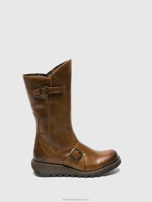 bottes à boucle mes 2 Fly London femmes chameau 0FBB346