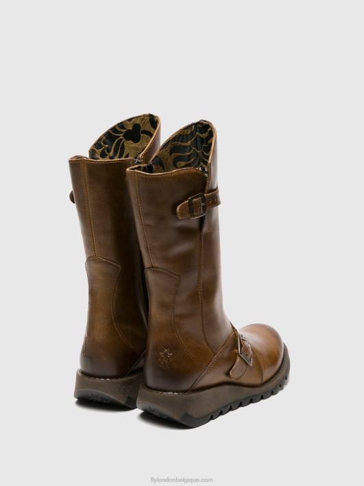 bottes à boucle mes 2 Fly London femmes chameau 0FBB346