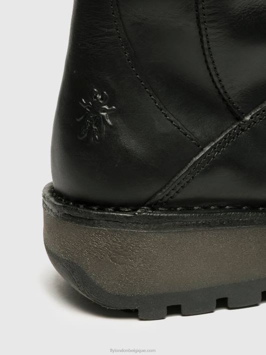 bottes à boucle mes Fly London femmes noir 0FBB344