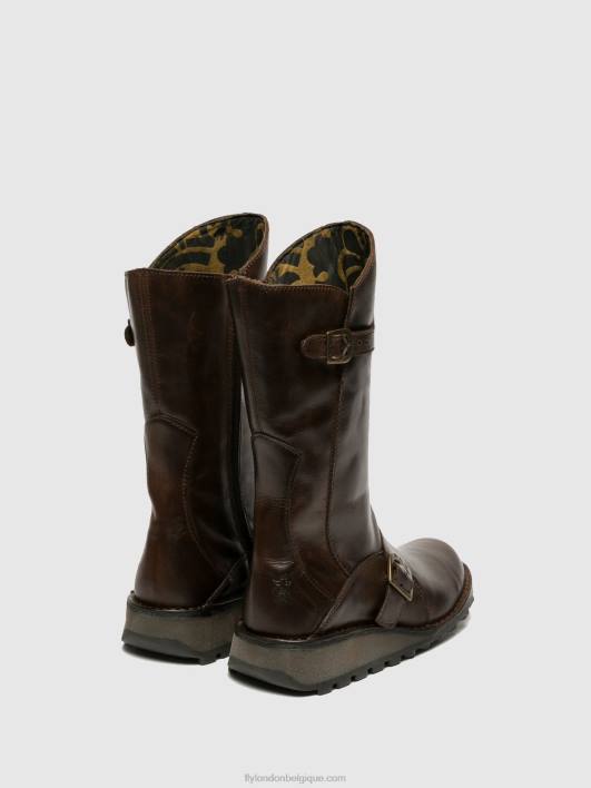 bottes à boucle mes dk Fly London femmes brun 0FBB343