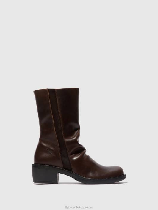 bottes zippées mecy092 Fly London femmes brun foncé/expresso 0FBB301