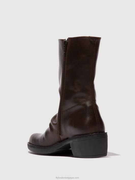 bottes zippées mecy092 Fly London femmes brun foncé/expresso 0FBB301