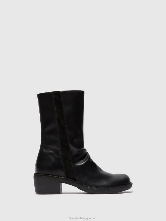 bottes zippées mecy092 Fly London femmes noir noir 0FBB299
