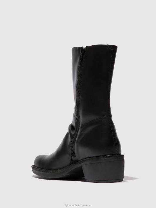 bottes zippées mecy092 Fly London femmes noir noir 0FBB299