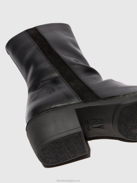 bottes zippées mecy092 Fly London femmes noir noir 0FBB299