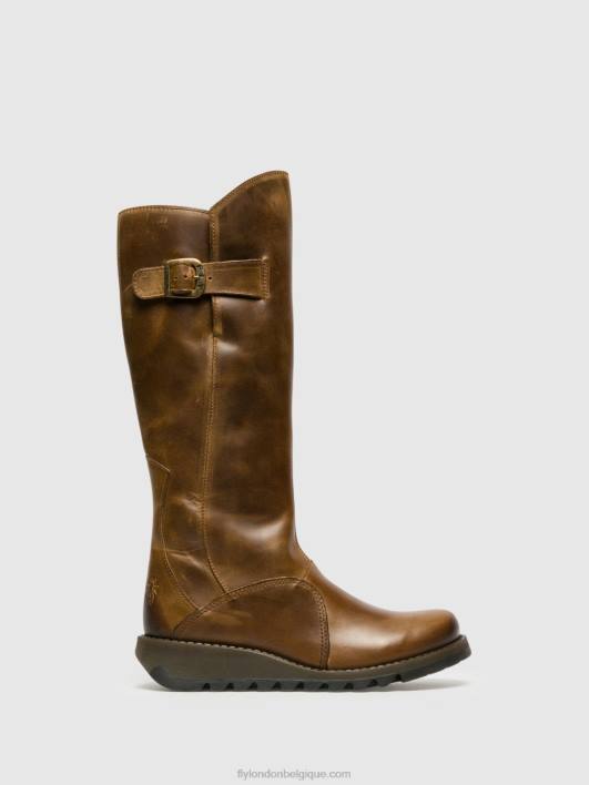 bottes zippées mol 2 Fly London femmes chameau 0FBB352