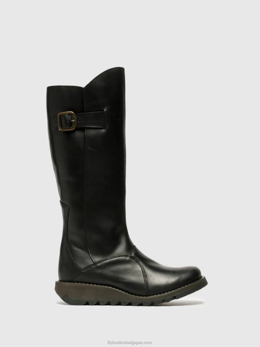 bottes zippées mol 2 Fly London femmes noir 0FBB353