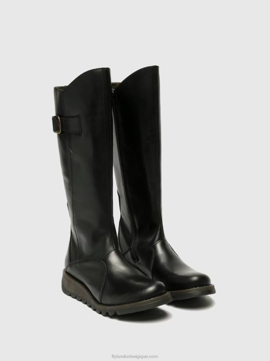 bottes zippées mol 2 Fly London femmes noir 0FBB353