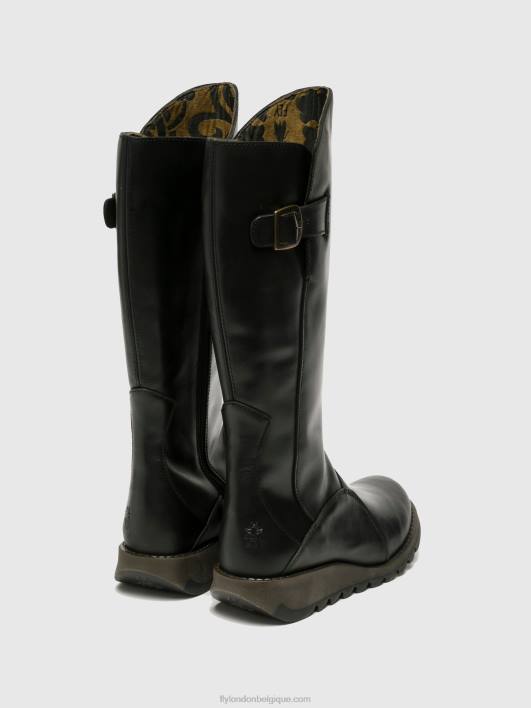 bottes zippées mol 2 Fly London femmes noir 0FBB353
