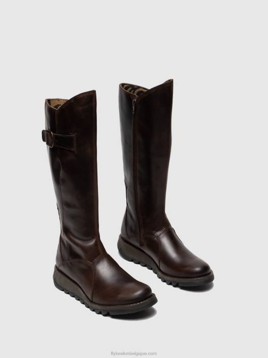 bottes zippées mol 2 dk Fly London femmes brun 0FBB342