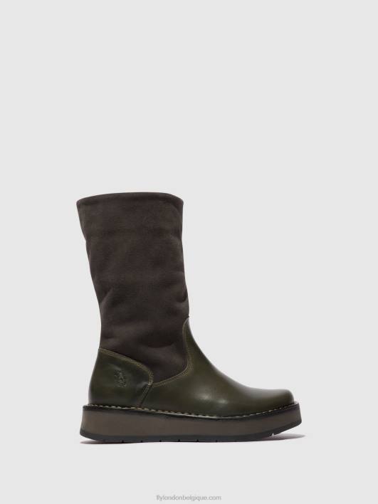 bottes zippées rula083 Fly London femmes diesel (rose) 0FBB298