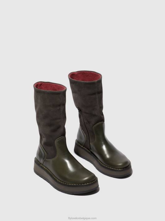 bottes zippées rula083 Fly London femmes diesel (rose) 0FBB298