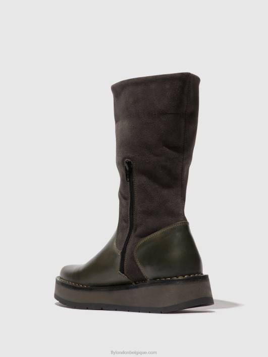 bottes zippées rula083 Fly London femmes diesel (rose) 0FBB298