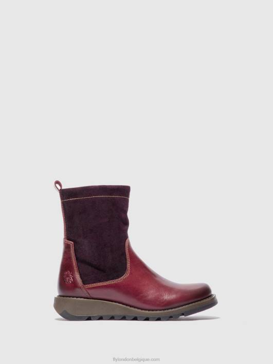 bottes zippées sauk794 Fly London femmes tapis/daim violet 0FBB322