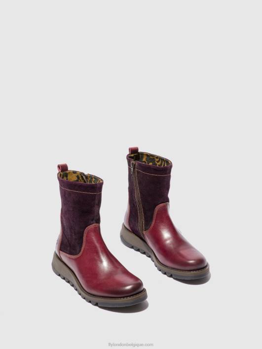 bottes zippées sauk794 Fly London femmes tapis/daim violet 0FBB322