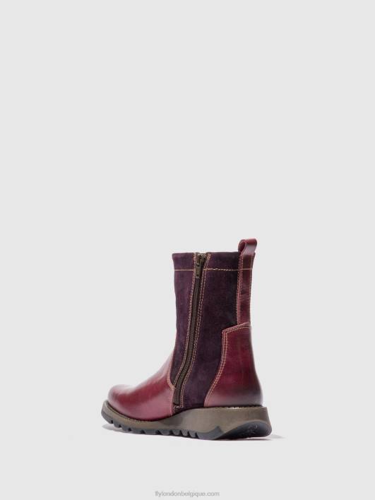 bottes zippées sauk794 Fly London femmes tapis/daim violet 0FBB322