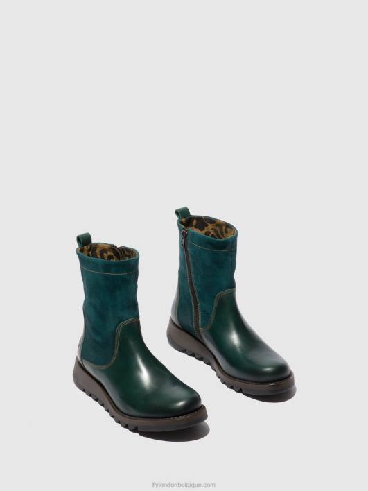 bottes zippées sauk794 Fly London femmes tapis/suède huilé pétrole 0FBB316