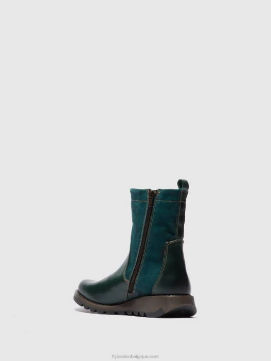 bottes zippées sauk794 Fly London femmes tapis/suède huilé pétrole 0FBB316