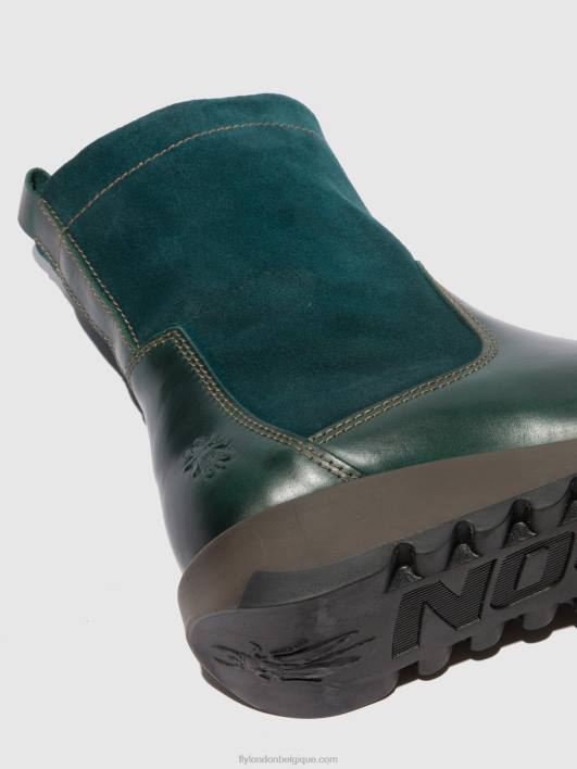 bottes zippées sauk794 Fly London femmes tapis/suède huilé pétrole 0FBB316