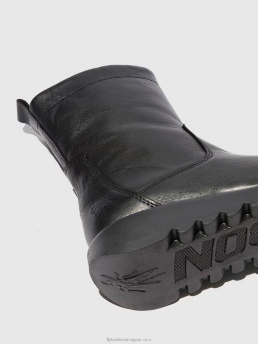 bottes zippées sauk794 Fly London femmes velours noir (noir) 0FBB317
