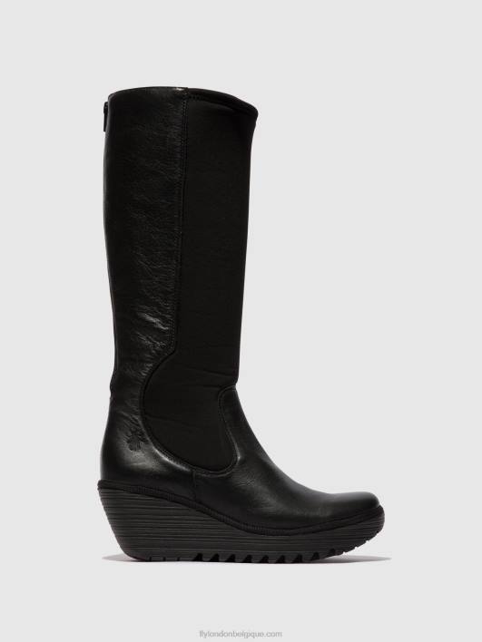bottes zippées yoja401 Fly London femmes noir 0FBB295