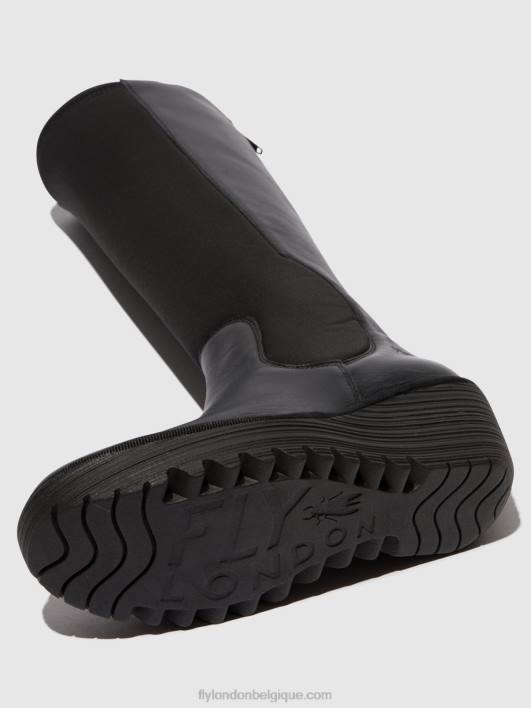 bottes zippées yoja401 Fly London femmes noir 0FBB295