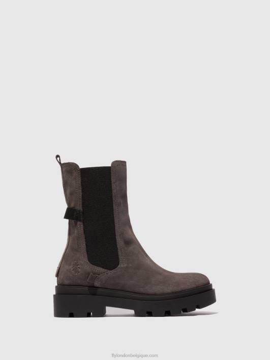 bottes chelsea judy819 Fly London femmes gris daim 0FBB333