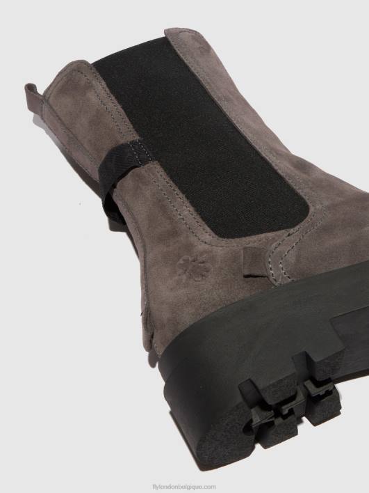 bottes chelsea judy819 Fly London femmes gris daim 0FBB333