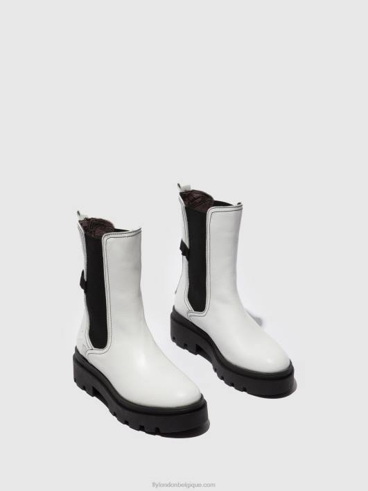 bottes chelsea judy819 Fly London femmes nappa blanc 0FBB332