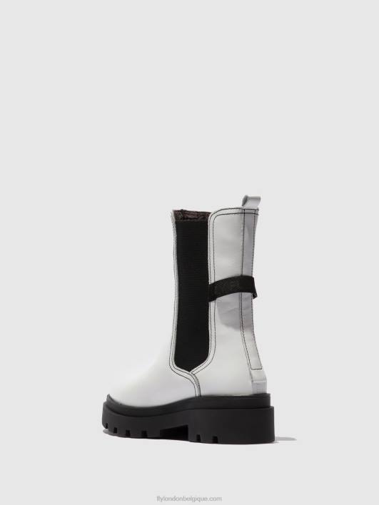 bottes chelsea judy819 Fly London femmes nappa blanc 0FBB332