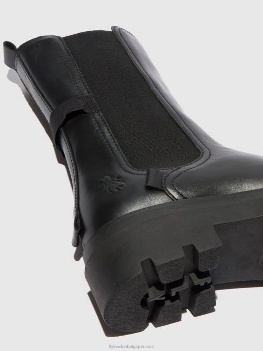 bottes chelsea judy819 Fly London femmes nappa noir 0FBB334