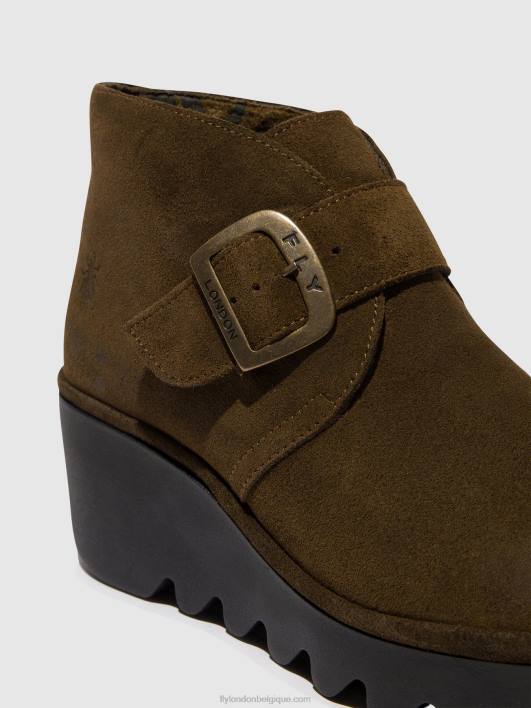 bottines à boucle birt397 Fly London femmes boue 0FBB153