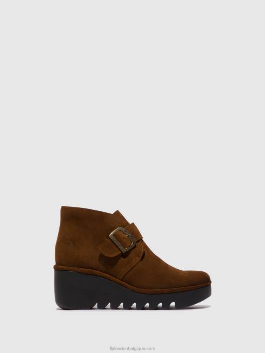 bottines à boucle birt397 Fly London femmes chameau 0FBB150