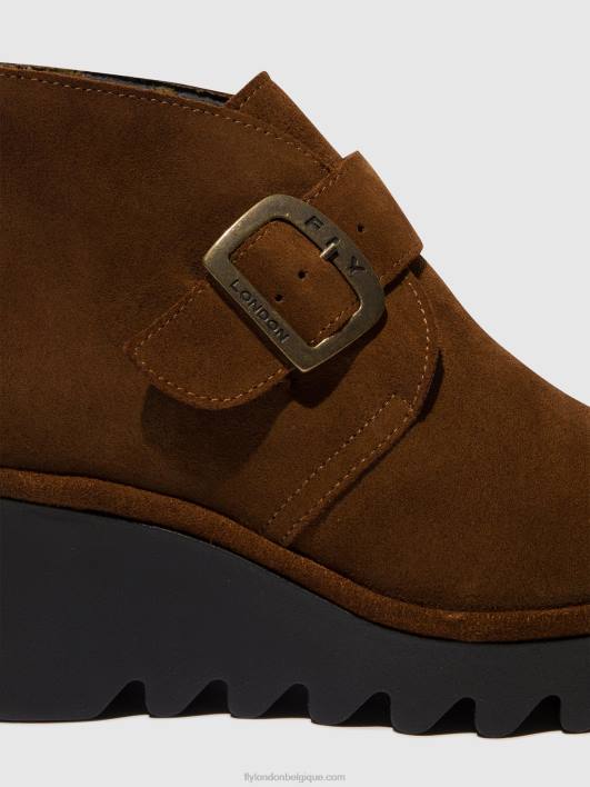 bottines à boucle birt397 Fly London femmes chameau 0FBB150