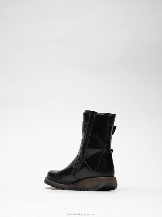 bottines à boucle en cuir Fly London femmes noir 0FBB18