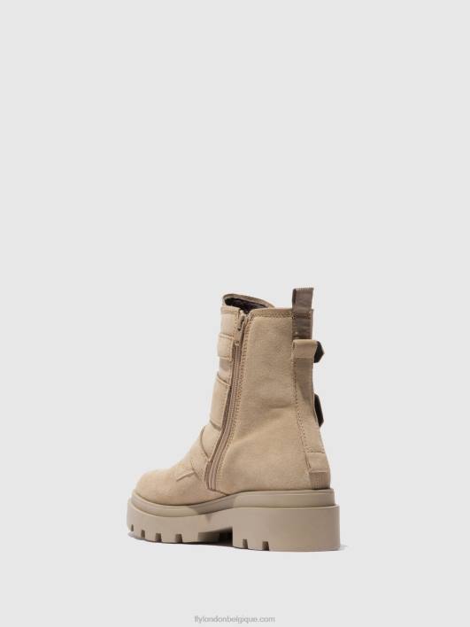 bottines à boucle jeda817 Fly London femmes crème suède 0FBB242