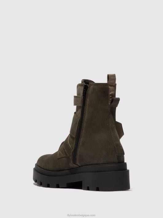 bottines à boucle jeda817 Fly London femmes gris 0FBB156