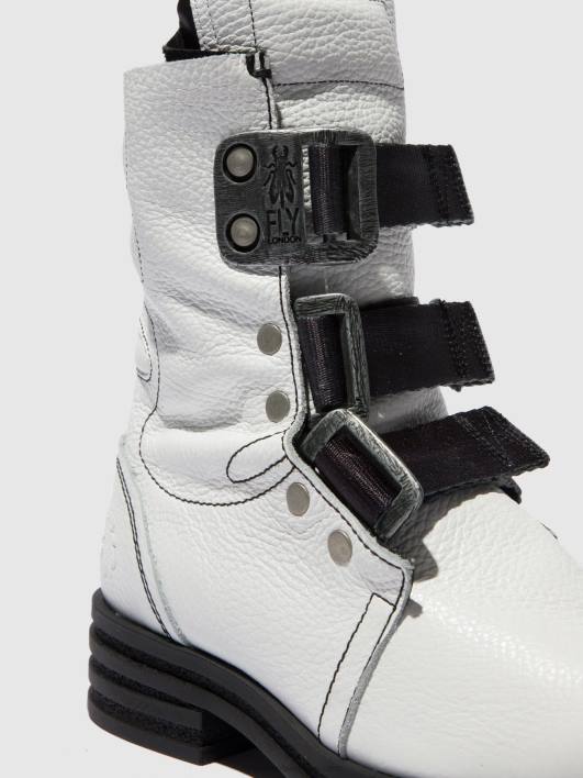 bottines à boucle kiff682 Fly London femmes blanc de rio 0FBB239