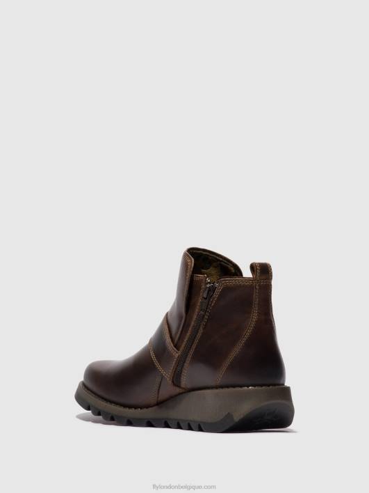 bottines à boucle sias812 Fly London femmes ns. brun 0FBB158