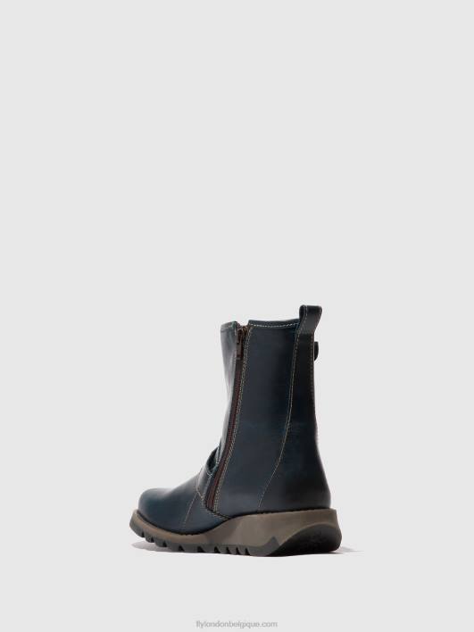 bottines à boucle sino525 Fly London femmes bleu royal 0FBB137