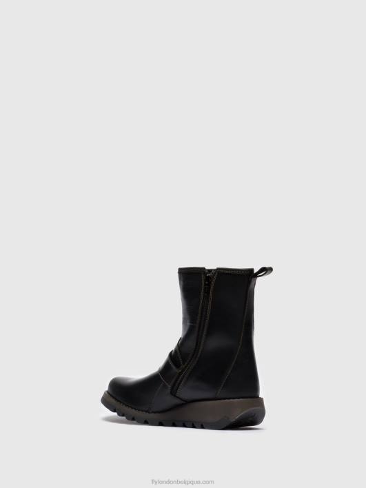 bottines à boucle sino525 Fly London femmes noir 0FBB282