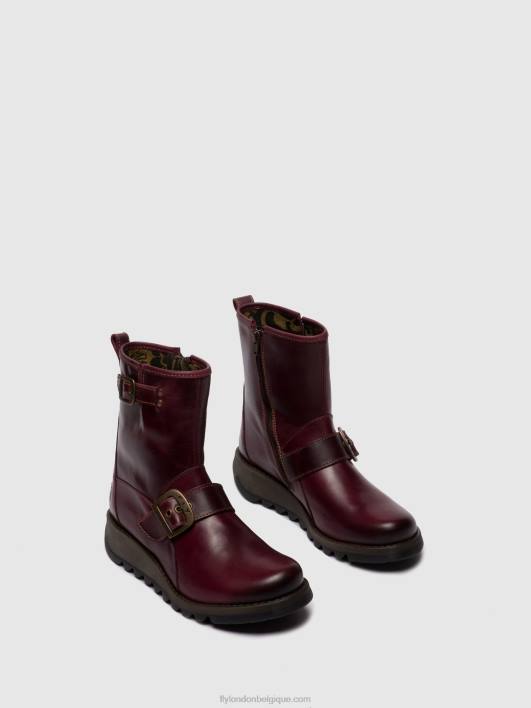 bottines à boucle sino525 Fly London femmes violet 0FBB262
