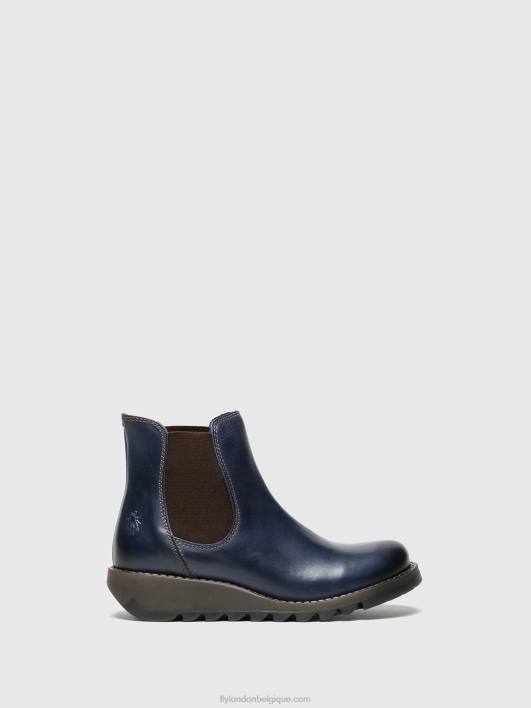 bottines chelsea Fly London femmes salv bleu 0FBB278