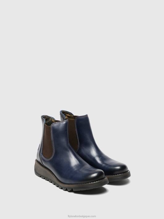 bottines chelsea Fly London femmes salv bleu 0FBB278