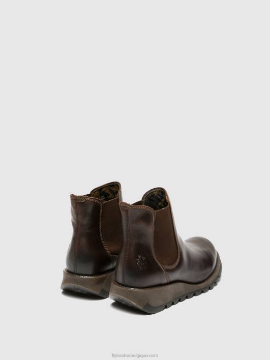 bottines chelsea Fly London femmes salv brun foncé 0FBB272