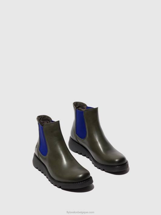 bottines chelsea Fly London femmes salv diesel (élastique bleu) 0FBB118