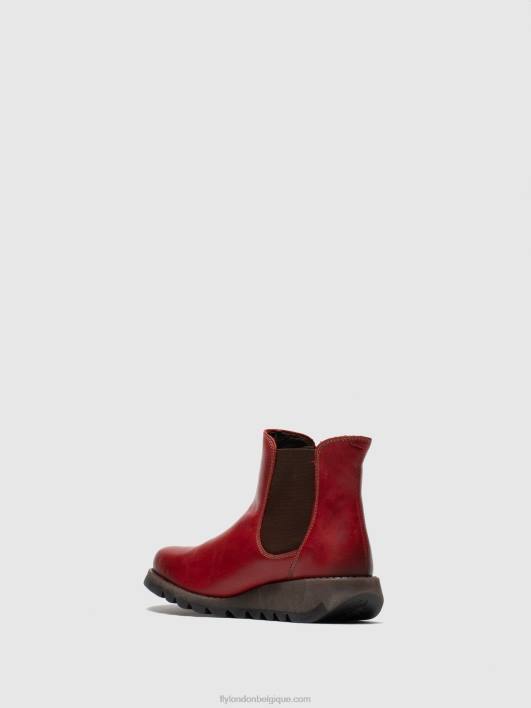 bottines chelsea Fly London femmes salv rouge 0FBB275