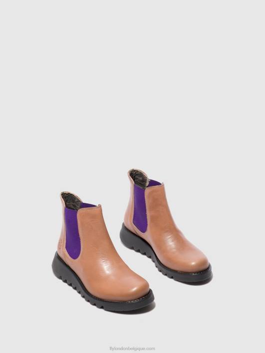 bottines chelsea Fly London femmes tapis salv rose (élastique violet) 0FBB177