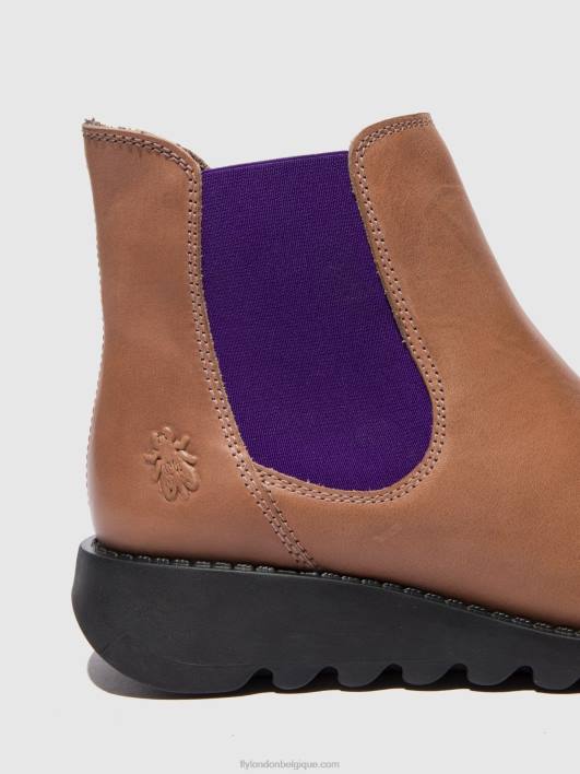 bottines chelsea Fly London femmes tapis salv rose (élastique violet) 0FBB177